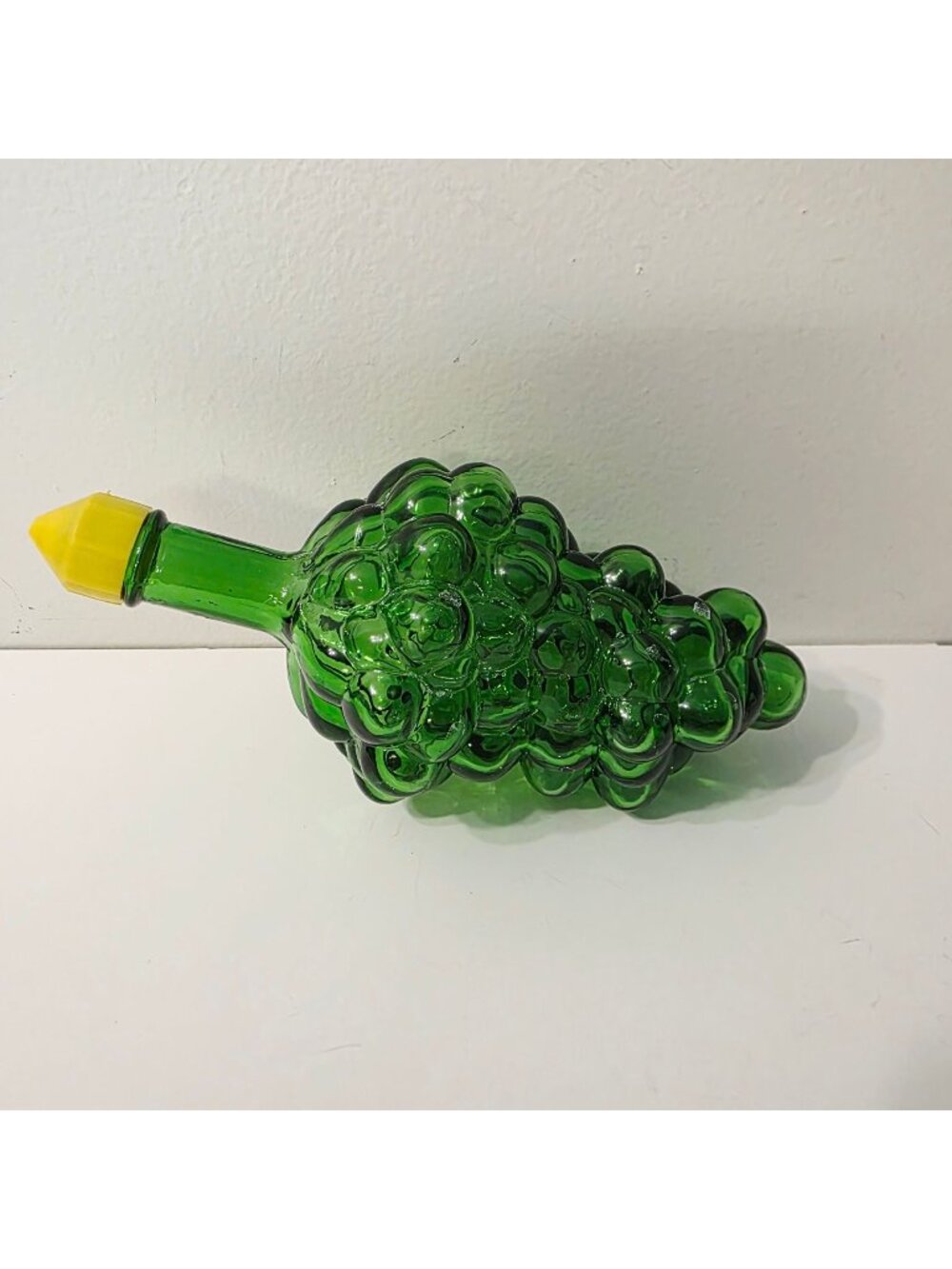 Vtg 1971 Nello Gori Italy Green Glass Grape Cluster Wine Bottle Decanter